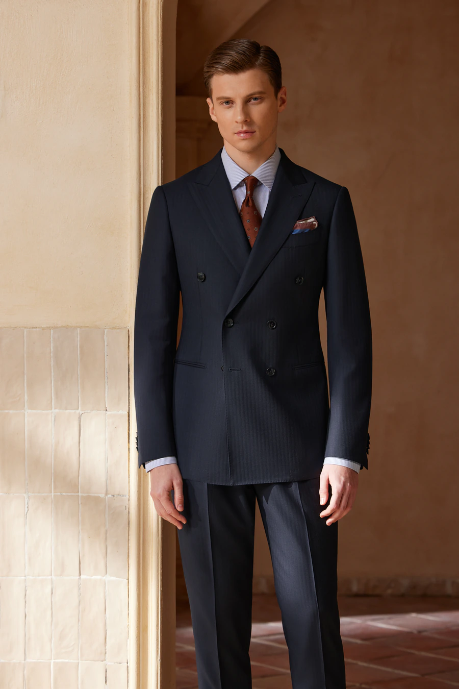 Bespoke navy suit