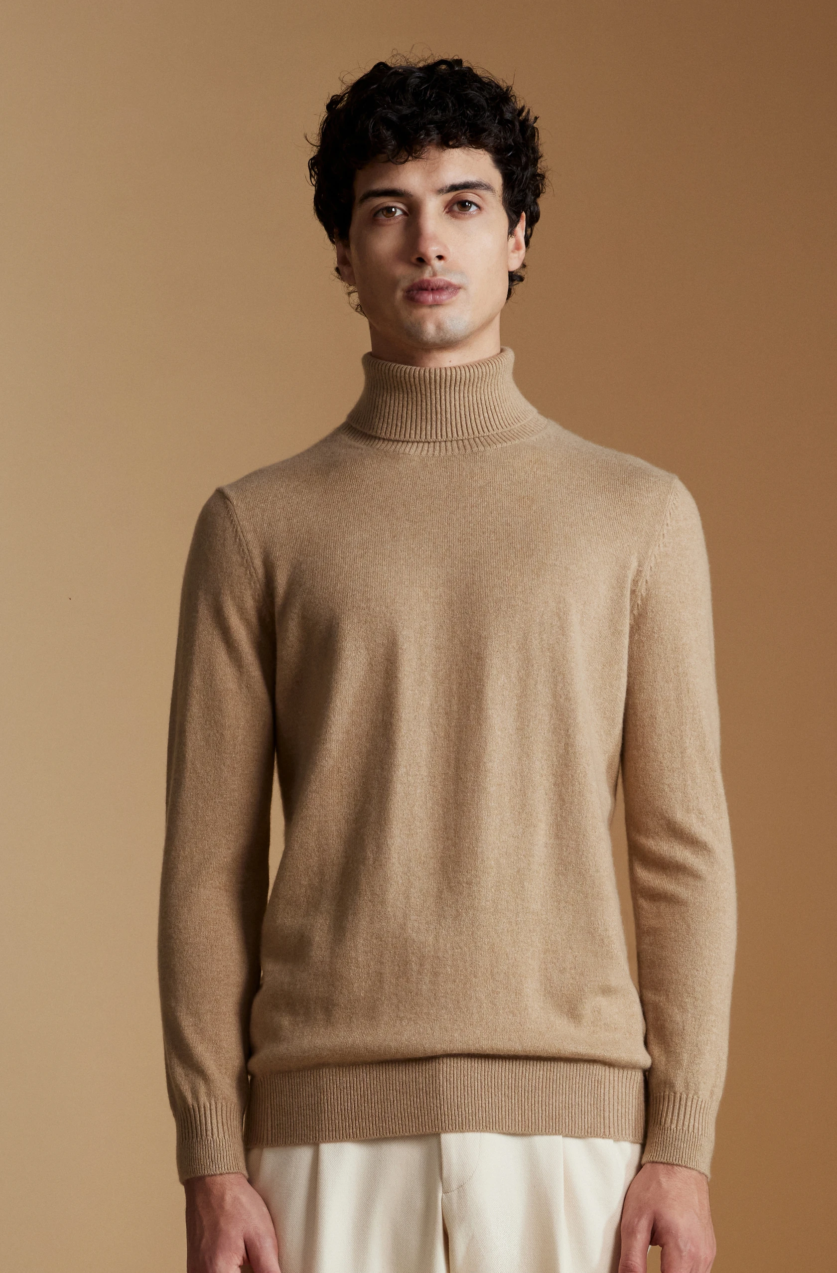 Navy bespoke turtleneck